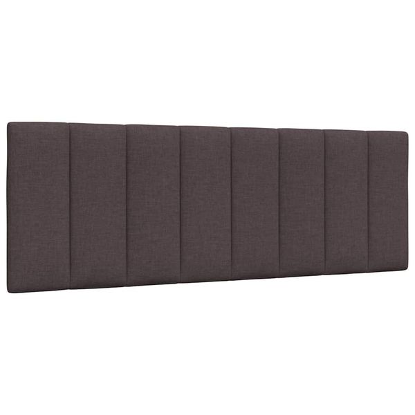vidaXL Vankúš na čelo postele Hanko tmavohnedý 120 cm látka