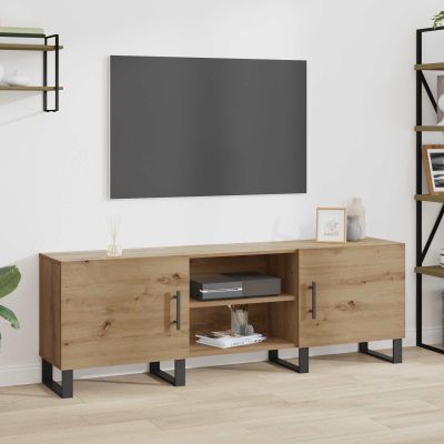 vidaXL TV skrinka Remeselný dub 150 x 30 x 50 cm Kompozitné drevo