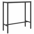 vidaXL stôl Biela 100 x 40 x 101 cm Inžinierske drevo a oceľ