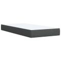 vidaXL Posteľný rám boxsping s matracom tmavosivý 80x200 cm látka