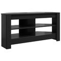 vidaXL RohováTVskriňa 102 x 40,5 x 45 cm Čierna Kompozitné drevo