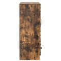 vidaXL Servírovacia skriňa so zásuvkou Dymový dub 66 x 34,5 x 92 cm
