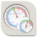 vidaXL Tepelný higrometer Biela 7,5 x 7,5 x 1,2 cm ABS