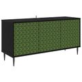 vidaXL TV skrinka GELEEN 102 x 33 x 51 cm Čierny dub Kompozitné drevo