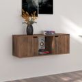vidaXL TV skrinka, tmavý dub 88,5x27,5x30,5 cm, kompozitné drevo