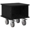 vidaXL TV stolík 37 x 35 x 35 cm Čierny dub Kompozitné drevo