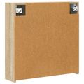 vidaXL Kúpeľňová zrkadlová skrinka Sonoma dub 63,5 x 16 x 62,5 cm