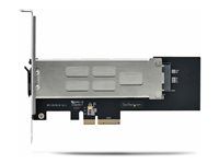 Startech M.2 NVMe SSD to PCIe x4 Mobile Rack/Backplane s vyberateľným zásobníkom pre slot PCI Express, bez nástrojov, PCIe 4.0/3.0 Hot-Swap Drive Bay, kľúčový zámok - 2 kľúče - Adaptér rozhrania - M.2 - M.2 NVMe Card / PCIe 4.0 (NVMe) - PCIe 4.0 x4 - čierna, strieborná - pre Startech Expansion Slot Rear Exhaust Cooling Fan s konektorom LP4 (FANCASE)