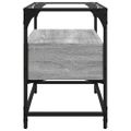 vidaXL TV skrinka sklenená doska sivá sonoma 60x35x51 cm kompoz. drevo
