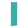 vidaXL Plisovaná roleta petrolejovo zelená 65x200 cm šírka látky 64,4 cm polyester
