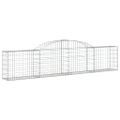 vidaXL Oblúkový gabionový kôš 6 ks 300x30x60/80 cm pozinkované železo