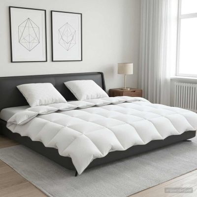 vidaXL Súprava paplónu z 90% husacieho peria FULDA 3 ks 200 x 200 cm