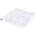 vidaXL Nálepky na nábytok samolepiace mramorové biele 90x500 cm PVC