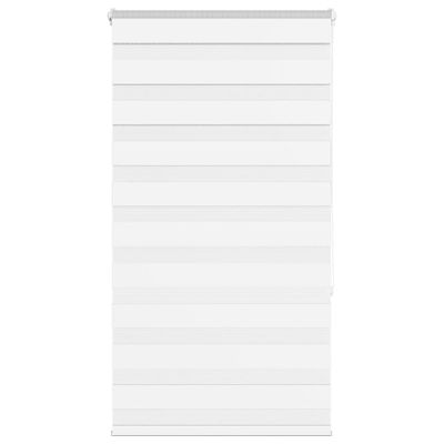 vidaXL Zebra roleta biela 75x150 cm šírka látky 70,9 cm polyester