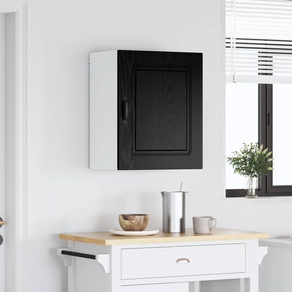 vidaXL Dvierka na umývačku Kalmar Čierny dub 50 x 31 x 60 cm