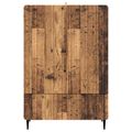 vidaXL Servírovacia skriňa Staré drevo 66 x 34,5 x 97 cm