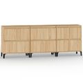 vidaXL Komody 3 ks dub sonoma 60x35x70 cm kompozitné drevo