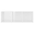 vidaXL TV skrinky 2 ks lesklé biele 107x35x37 cm drevotrieska