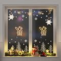 vidaXL Vianočné osvetlenie santa silueta 2 ks 35 LED diód teplá biela