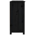 vidaXL Komoda čierna 100x35x74,5 cm borovicový masív