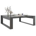 vidaXL Konferenčný stolík sivý 100x100x35 cm vysoký lesk drevotrieska