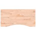 vidaXL Stolová doska 80x(36-40)x1,5 cm masívny buk