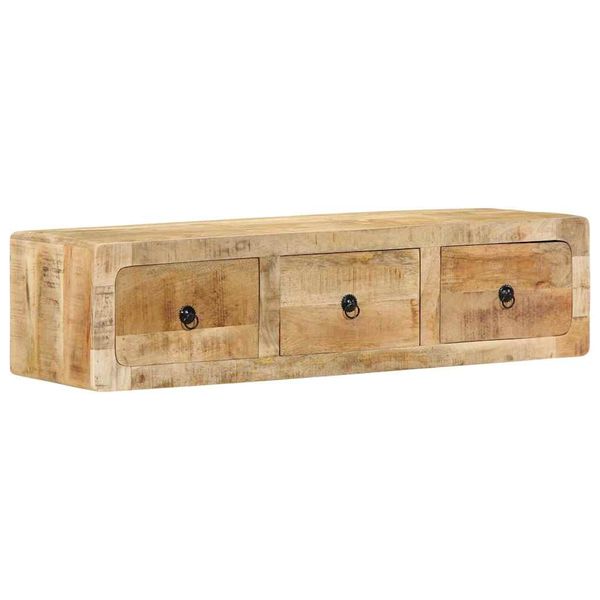 vidaXL TV skrinka na stenu 100x32x25 cm masívne drevo hrubé mango