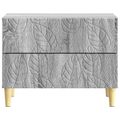 vidaXL Nočný stolík Sivý Sonoma 62 x 34,5 x 48 cm Kompozitné drevo