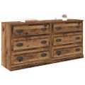 vidaXL Komody 2 ks Staré drevo 70 x 35,5 x 67,5 cm Kompozitné drevo