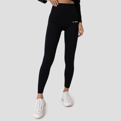Dámske legíny Ribbed FLO Black - GymBeam