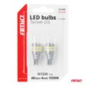 LED žiarovky CANBUS T15 W16W 48SMD 4SMD 3014 3030 Biela 12V 24V AMiO-04261