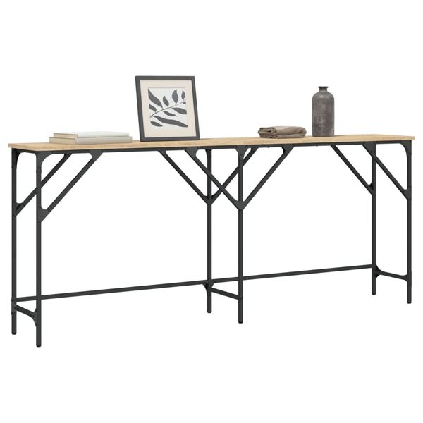 vidaXL Konzolový stolík dub sonoma 180x29x75 cm kompozitné drevo