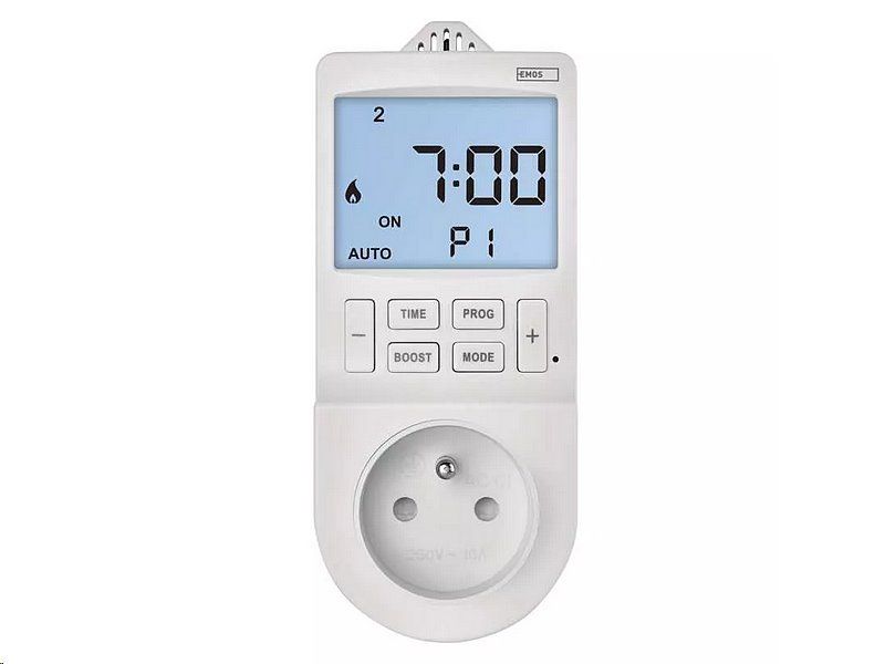 Termostat EMOS P5660FR do zásuvky s funkcou digitálneho časovača 2v1