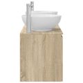 vidaXL Set kabinetov do kúpeľne 3 ks Dub sonoma 49,5 x 44,5 x 65 cm
