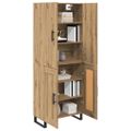 vidaXL Highboard 2 ks Remeselný dub 69,5 x 34 x 180 cm