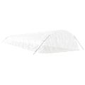 vidaXL Fóliovník s oceľovým rámom biely 110 m² 22x5x2,3 m