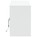 vidaXL TV stolík s LED biely 100x34x50 cm kompozitné drevo