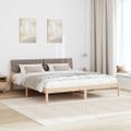 vidaXL Rám postele Hnedá a taupe 180 x 200 cm Borovicový masív