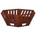 vidaXL Ohnisko Hrdzavý 60 x 60 x 23 cm Poveternostne odolná oceľ