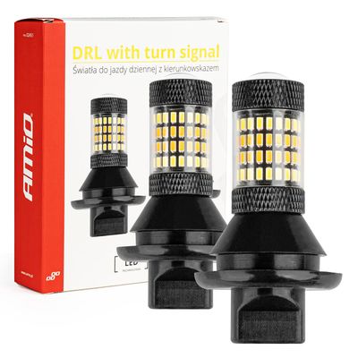 LED denné svetlá 2v1 s integrovaným smerovým svetlom AMiO-02451