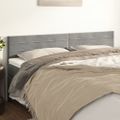 vidaXL Čelá postele 2 ks bledosivé 100x5x78/88 cm zamat