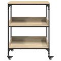 vidaXL Kuchynský vozík Sonoma dub 60 x 41 x 80,5 cm Kompozitné drevo