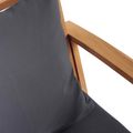 vidaXL Stolička s vankúšom 2 Kus Hnedá a tmavošedá 65 x 60 x 76,5 cm