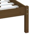 vidaXL Posteľný rám medovohnedý borovicový masív 100x200 cm