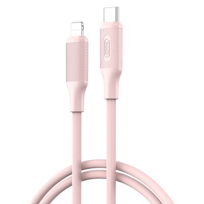 XO kábel NB-Q265A PD USB-C - Lightning 1,0m 27W ružový