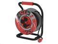 Prodlužovací kabel EMOS P084255 PROFI na bubne 25 m / 4 zásuvky / čierny / guma / 230 V / 1,5 mm2