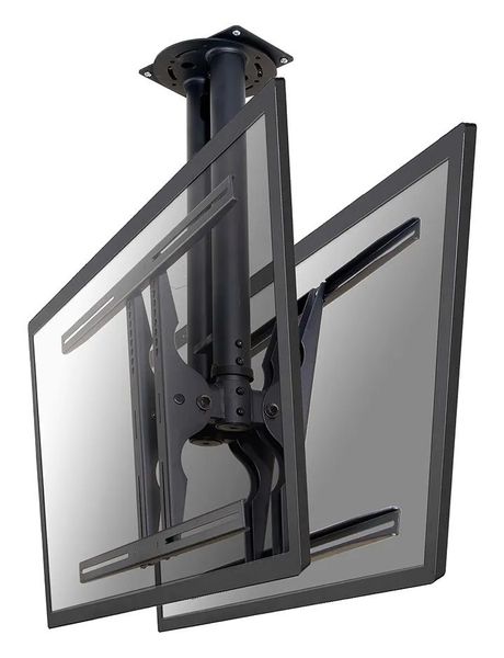 Neomounts PLASMA-C100D / Flat Screen Ceiling Mount (Height: 67-107 cm) / Black Držák, VESA, stropný, pre 2× LCD a TV, úhlopriečka 37"-75", náklon 25°, otáčanie 60°, nosnosť 50kg, čierny
