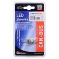 Žiarovka 5 SMD LED 12V T10 s rezistorom CAN-BUS ready biela
