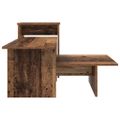 vidaXL Konzolový stôl Staré drevo 91,5 x 35 x 38,5 cm Kompozitné drevo