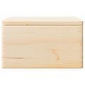 VidaXL Drevená škatuľka s vekom a držadlami 40x30x23 cm borovica